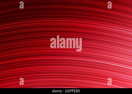 Linee curve astratte su un moderno sfondo sfumato di colore rosso e rosa. Nuovo concetto di sfondo elegante e alla moda Foto Stock