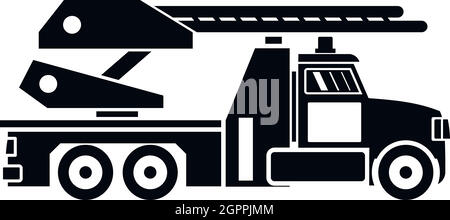 Motore Fire, icona di stile semplice Illustrazione Vettoriale