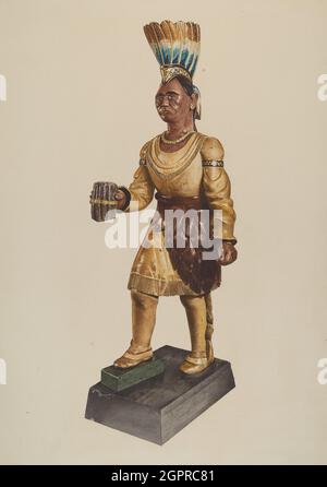 Cigar Store indiano, 1935/1942. Foto Stock