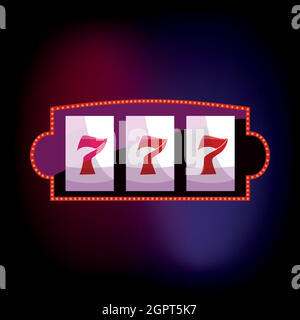 Jackpot Icona in stile cartoon Illustrazione Vettoriale