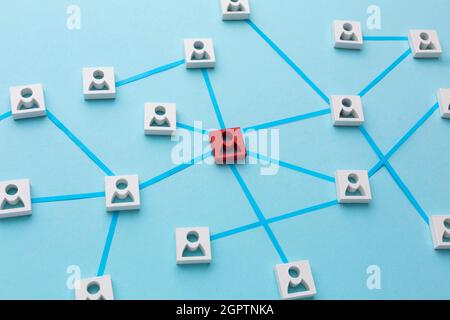 Concetto di networking ancora vita composizione Foto Stock