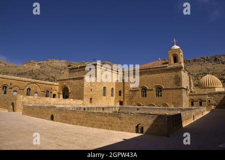 Mardin, monastero di Deyrulzafaran in Turchia Foto Stock