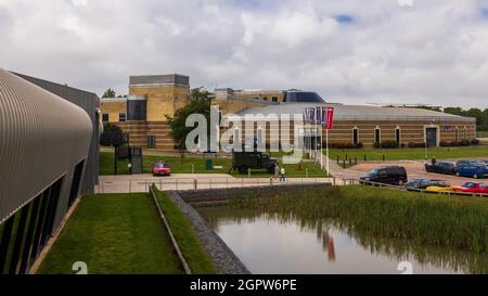 British Motor Museum, sede di una straordinaria collezione di veicoli a motore britannici storici Foto Stock