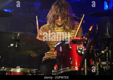 Settembre 28, 2021, Sheffield, South Yorkshire, U.K: Wet leg Performing at the Foundry , Sheffield , UK , 28.09.2021 (Credit Image: © Robin Burns/ZUMA Press Wire) Foto Stock