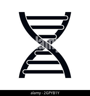 Icona di DNA, stile semplice Illustrazione Vettoriale