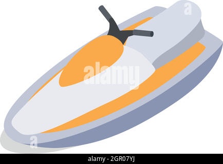 Jet Ski Icona isometrica 3d style Illustrazione Vettoriale