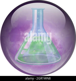 Un matraccio tarato Illustrazione Vettoriale