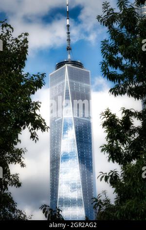 One World Trade Center si trova a Lower Manhattan, New York City, USA 2021 Foto Stock