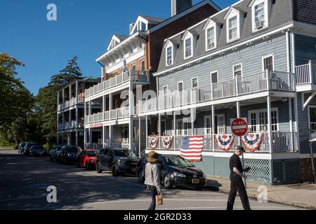 Cold Spring è un villaggio storico situato sul fiume Hudson nello stato di New York, Stati Uniti Foto Stock