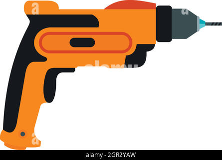 Icona di perforazione, di tipo piatto Illustrazione Vettoriale