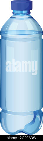 Una bottiglia trasparente Illustrazione Vettoriale