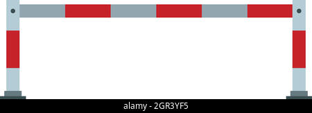Icona di barriera, di tipo piatto Illustrazione Vettoriale