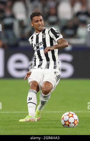 Torino, Italia. 29 settembre 2021. Danilo della Juventus durante la partita della UEFA Champions League allo Stadio Allianz di Torino. Il credito dovrebbe essere: Jonathan Moscarop/Sportimage Credit: Sportimage/Alamy Live News Foto Stock