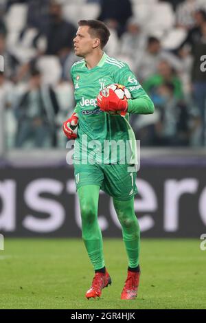 Torino, Italia. 29 settembre 2021. Wojciech Szczesny della Juventus durante la partita della UEFA Champions League allo Stadio Allianz di Torino. Il credito dovrebbe essere: Jonathan Moscarop/Sportimage Credit: Sportimage/Alamy Live News Foto Stock