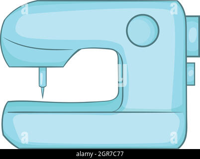 Macchina per cucire, icona di stile cartoon Illustrazione Vettoriale