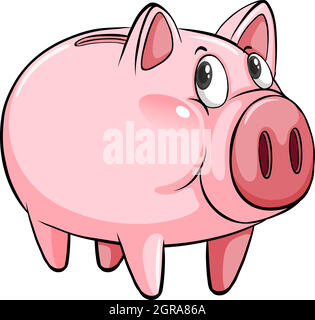 Una grande piggybank Illustrazione Vettoriale