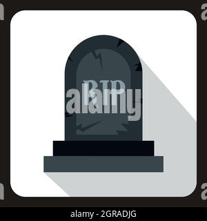 Icona oggetto contrassegnato per la rimozione definitiva in uno stile piatto Illustrazione Vettoriale