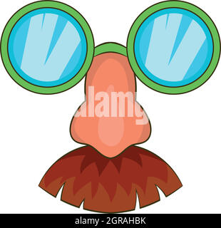 SVG, Vettoriale - Naso Finto E Occhiali Umorismo Illustrazione Maschera  Vettoriale. Mascherare Occhiali, Naso E Baffi. Vetri Divertenti. Image  44024309