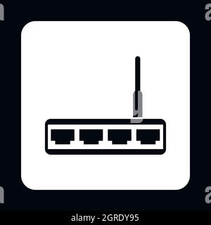 Icona Modem, stile semplice Illustrazione Vettoriale