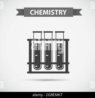 Design di icone per la chimica Illustrazione Vettoriale