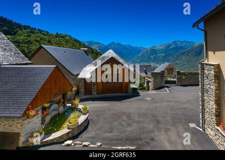 Graihen villaggio vicino a SAINT LARY SOULAN, Francia Foto Stock