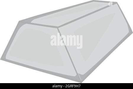 Oro icona barra, nero stile monocromatico Illustrazione Vettoriale