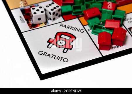 Spagnolo Lingua Monopoly gioco da tavolo Foto Stock