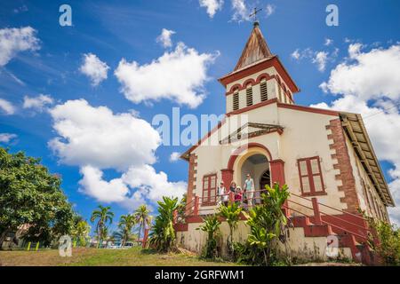 Francia, Guyana francese, comune di Roura, chiesa della parrocchia di San Domenico Foto Stock