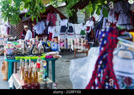 Romania, regione Maramures, Sapanta, mercato Foto Stock