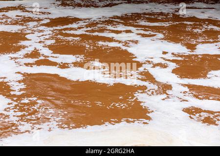 Francia, Var, Dracenie, Vidauban, Les Cascades de l'Aille, il fiume in alluvione Foto Stock