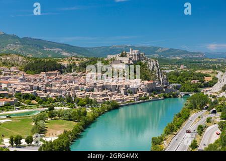 Francia, Alpes de Haute Provence, Sisteron Foto Stock