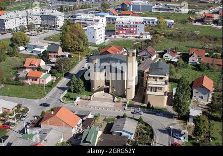 Chiesa parrocchiale di San Paolo a Retkovec, Zagabria, Croazia Foto Stock