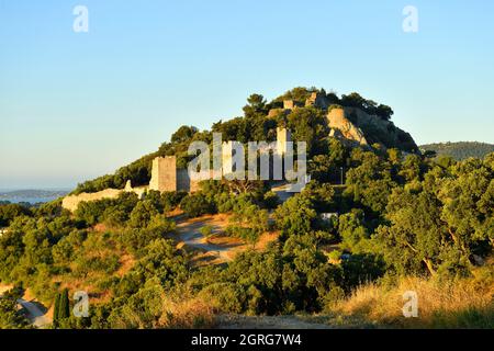 Francia, Var (83), Hyères, vieille ville, Château d'Hyères/Francia, Var, Hyeres, Città Vecchia, Castello di Hyeres Foto Stock