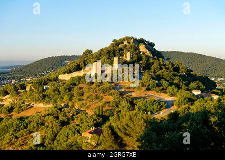 Francia, Var (83), Hyères, vieille ville, Château d'Hyères/Francia, Var, Hyeres, Città Vecchia, Castello di Hyeres Foto Stock