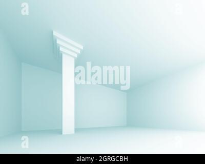 Interno astratto. immagine con rendering 3d Foto Stock