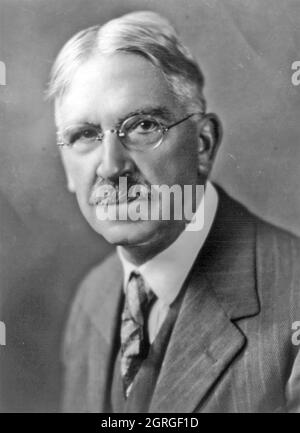 JOHN DEWEY (1859-1952) filosofo americano, riformatore educativo e psicologo Foto Stock