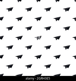Aeroplano di carta pattern, stile semplice Illustrazione Vettoriale