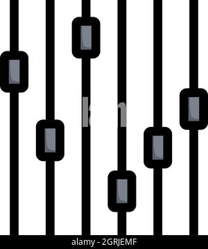 Icona equalizzatore musicale Illustrazione Vettoriale