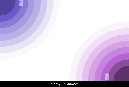 Lo spettro viola circoli gli angoli sfondo del bordo della cornice con spazio vuoto per il testo. Illustrazione Vettoriale
