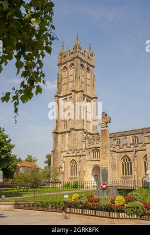 Chiesa di San Giovanni Battista, Glastonbury Foto Stock