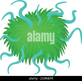 Cellula epiteliale, icona di stile cartoon Illustrazione Vettoriale