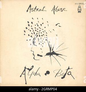 Alpha Beta - abuso astrale - copertina Vintage Vinyl Record Foto Stock