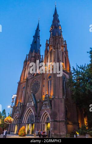 EINDHOVEN, PAESI BASSI - 29 AGOSTO 2016: Chiesa di Santa Caterina a Eindhoven, Paesi Bassi. Foto Stock