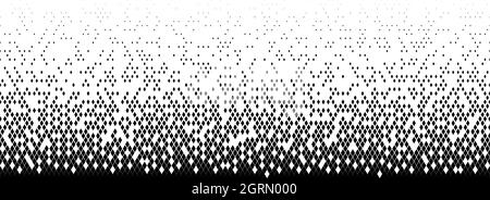 Sfondo vettoriale di mezzitoni.riempito con diamanti neri.attenuazione lunga. Distruzione arbitraria. Illustrazione Vettoriale