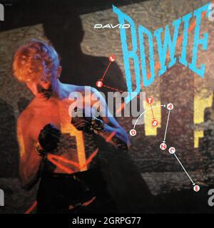 David Bowie - Let's Dance 1983 - Vintage Vinyl 33 rpm record Foto Stock