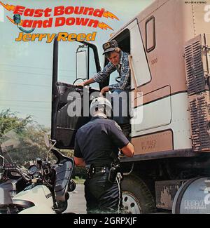 Jerry Reed East Bound and Down - Album di musica country vintage Foto Stock