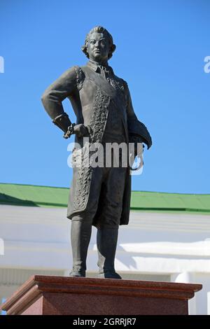 Statua del Principe Grigory Aleksandrovich Potemkin-Tauricheski in Moldavia Foto Stock