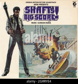 Gordon Parks - il grande punteggio di Shaft! o.s.t. - copertina Vintage Vinyl Record Foto Stock