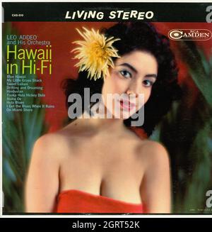 Hawaii in Hi-Fi - Vintage Musical Vinyl Album Foto Stock