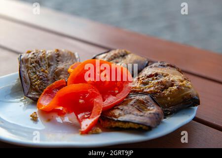 Gli ajapsandali - georgiano piatto speciale melanzane delizioso Foto Stock